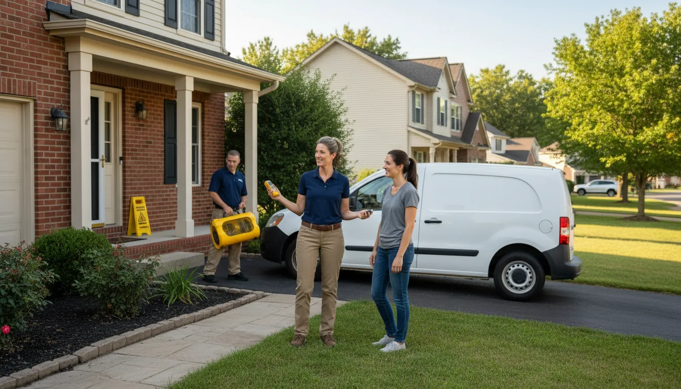 Residential water damage restoration in Eden, ID